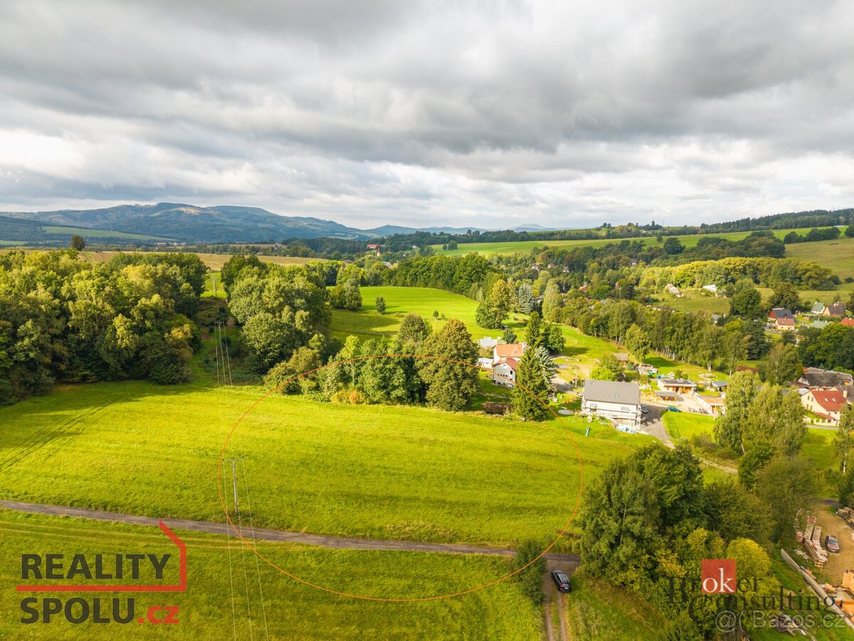 Prodej, pozemky/bydlení, 1001 m2, Nová Ves, Liberec [ID 7642