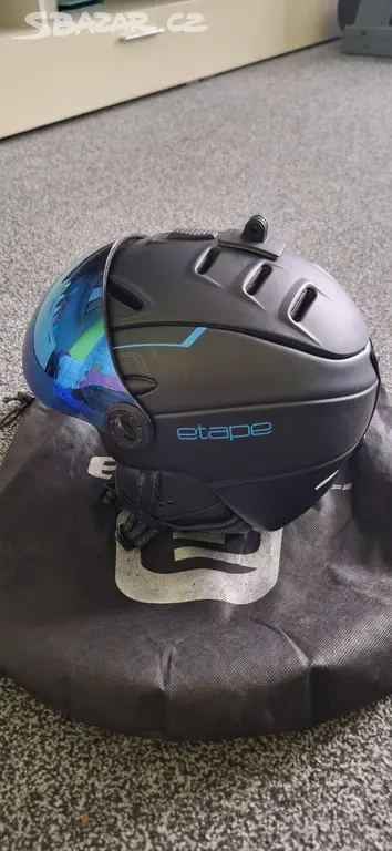 Lyžařská helma pánská se štítem Etape XL 58-61cm