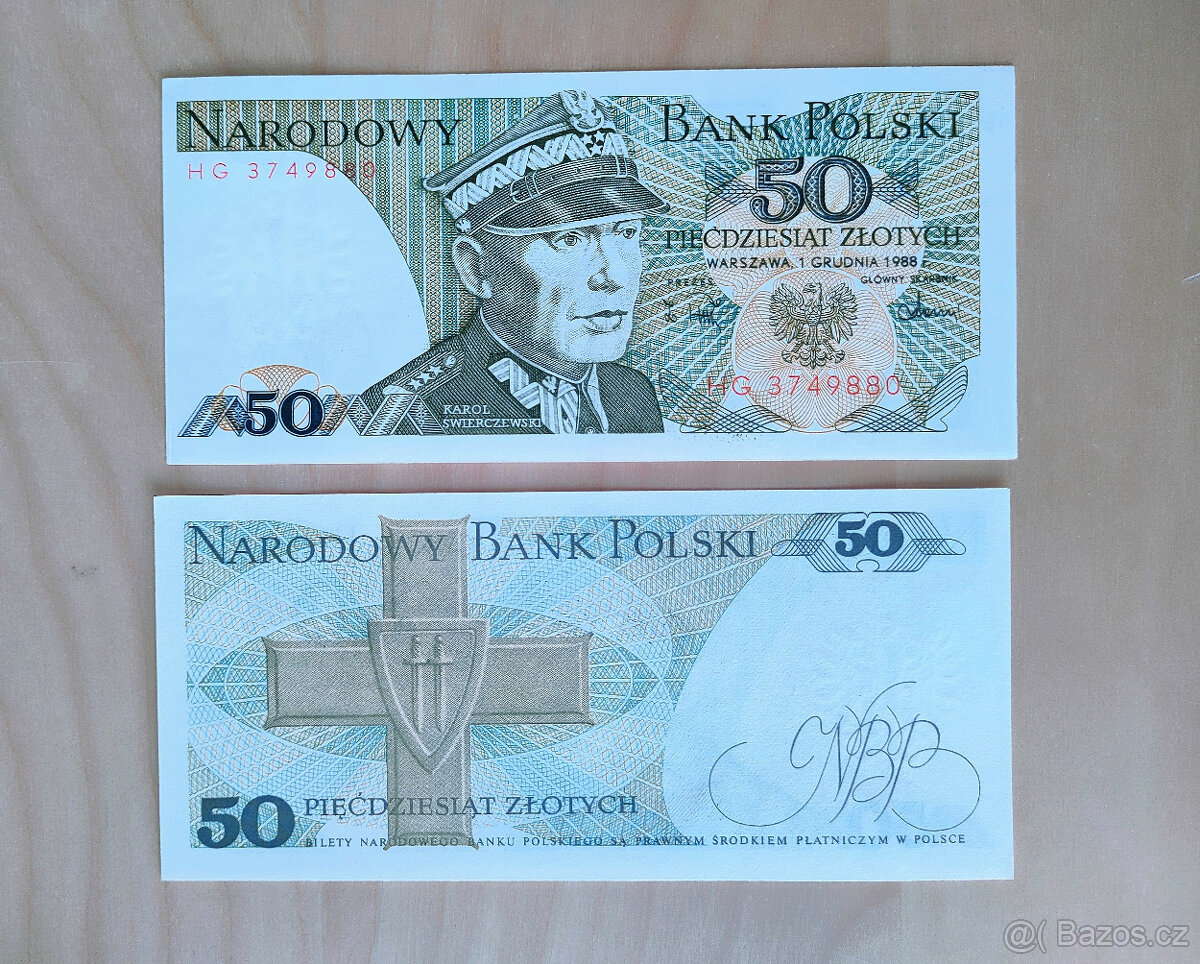 POLSKO - 50 zlotých - rok 1988