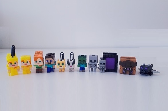 MINECRAFT FIGURKY • ALEX • STEVE • CREPER