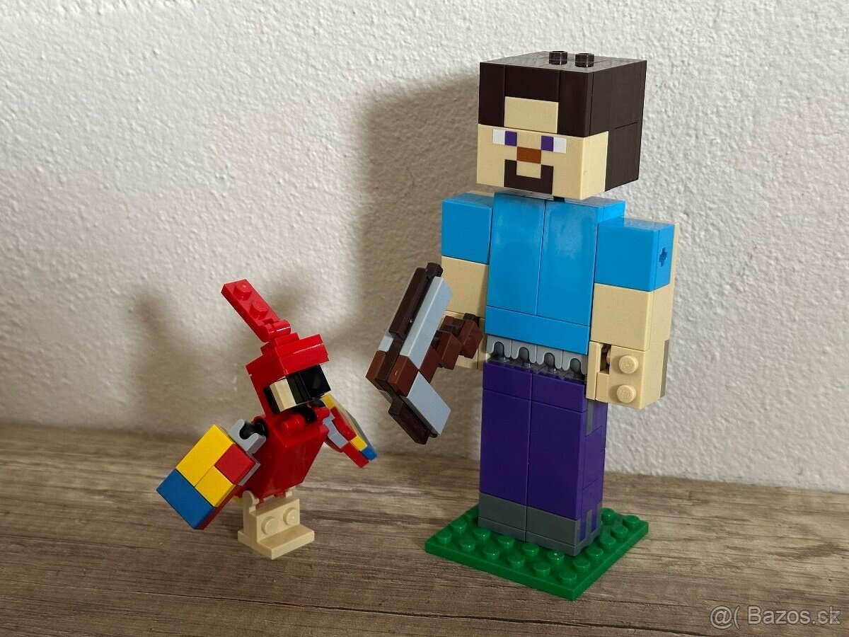 Lego Minecraft 21148 Steve a papagaj kompletne s navodom