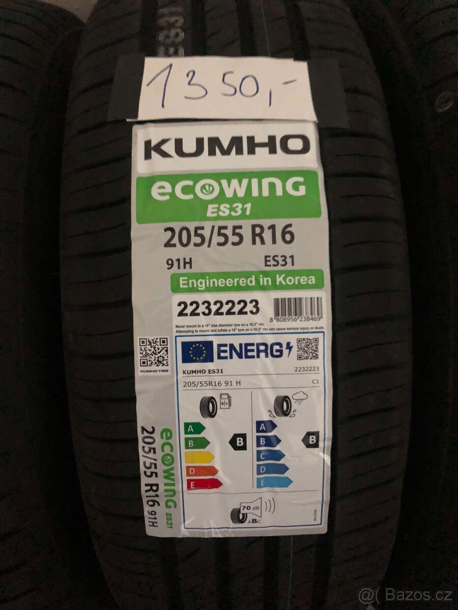 Nové letní pneu 205/55 R16