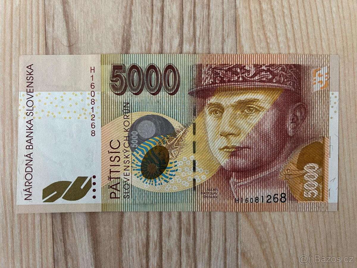 slovenská Bankovka 5000 SK