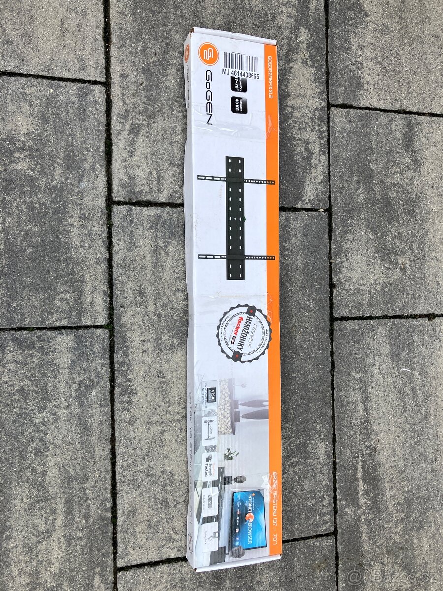 Držák TV GoGEN XL pevný, pro úhlopříčky 37" až 70", nosnos