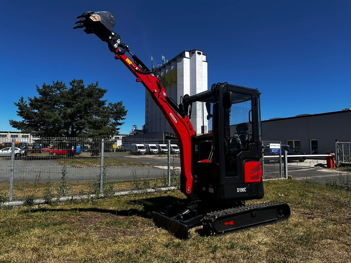 Minibagr Digger D190 C bagr s kabinou rypadlo bagrik