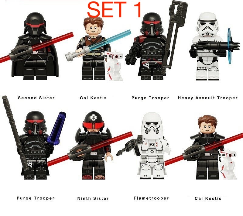 Rôzne figúrky Star Wars 4 (8ks) typ lego - nové