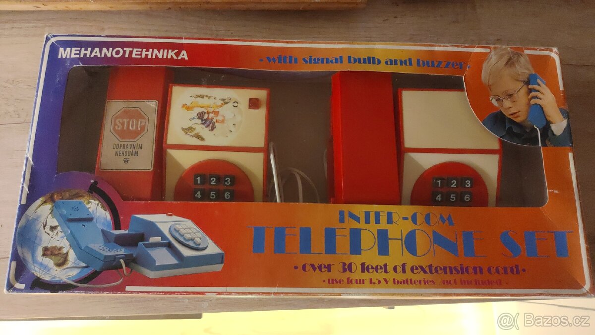 RETRO DĚTSKÉ TELEFONY-HRAČKA