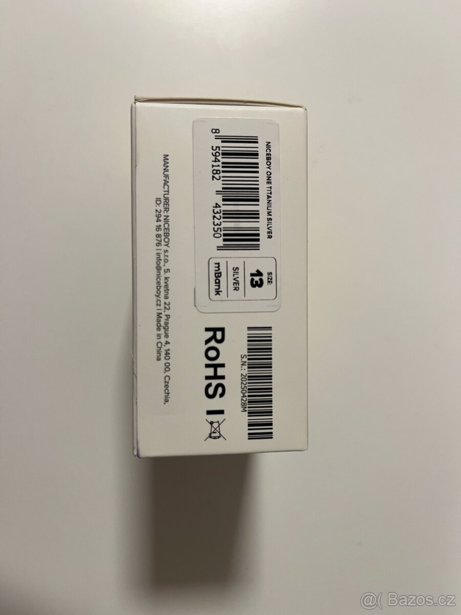 Platební prsten ONE Titanium Silver S12