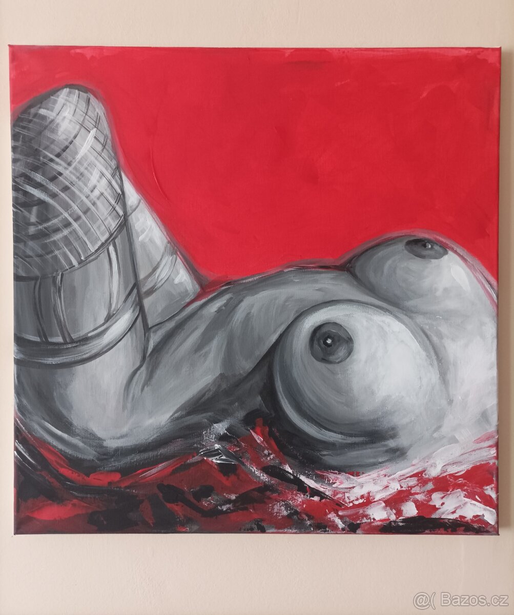 Akt 50x50, DOPRAVA ZDARMA