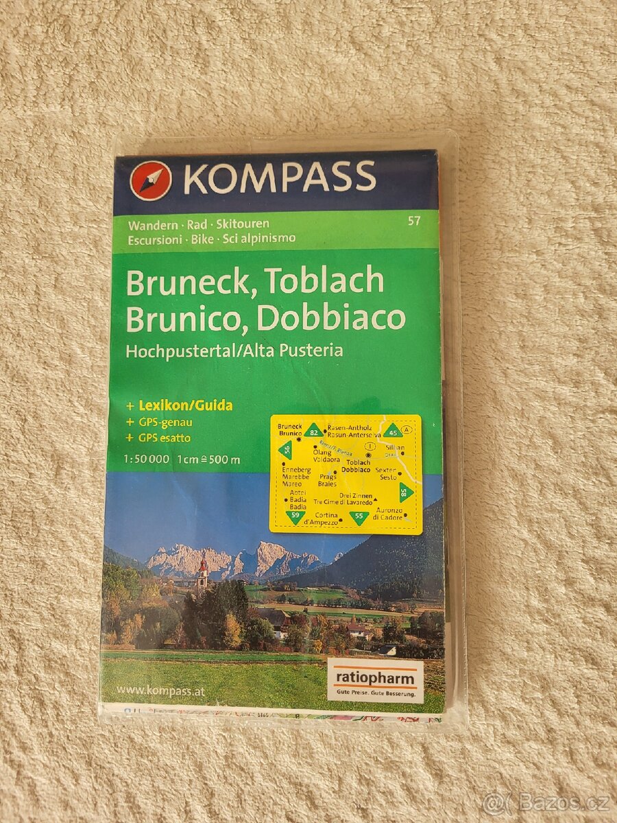 Turistická mapa Bruneck