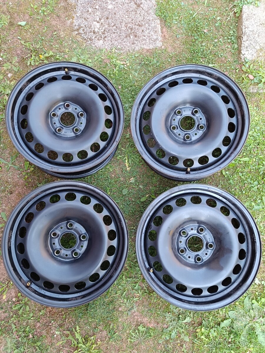Prodám originál VW plechové disky R16 5x112 ET41 6,5J