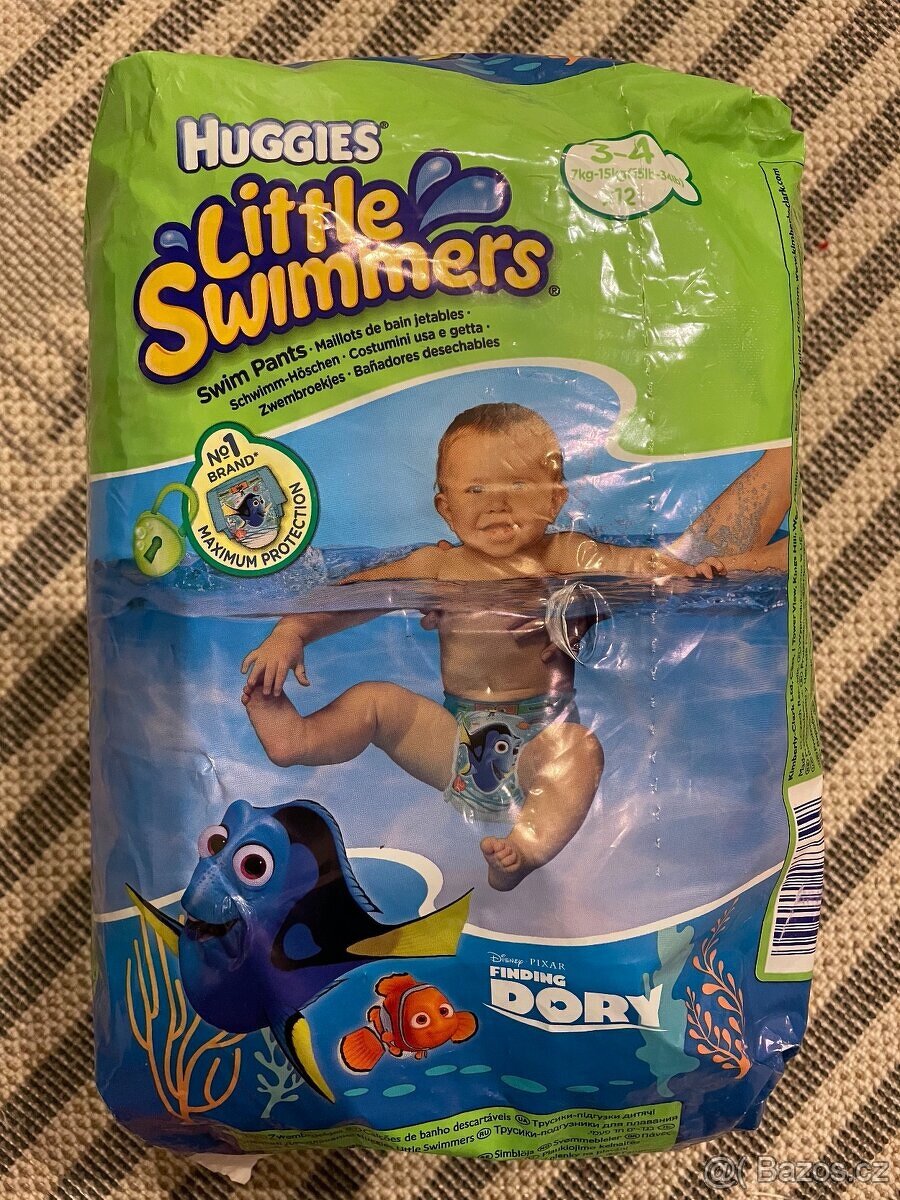 Huggies Little Swimmers vel. 3 / 4 NOVÉ balení