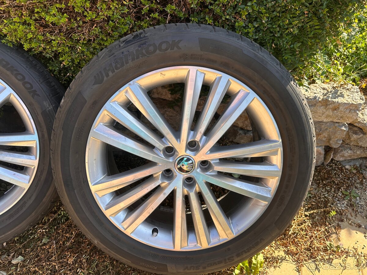 ALU kola Škoda Sirius 19”, letní Hankook, 235/50 R19