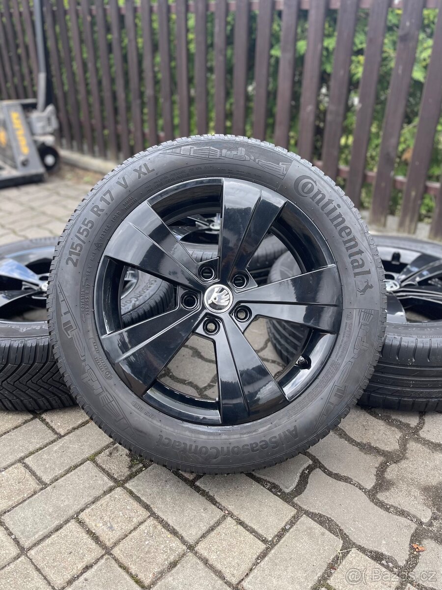 ORIGINÁL Alu Škoda TRITON R17, 5x112 - TOP STAV