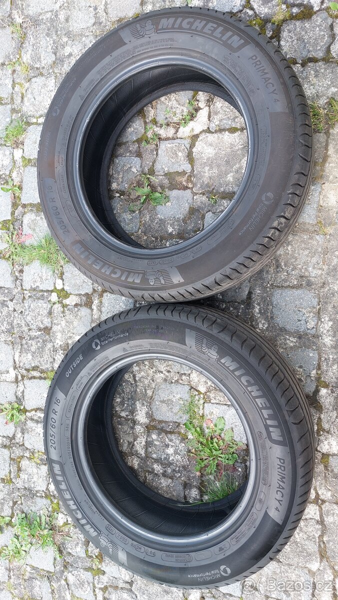 2x letní pneu Michelin Primacy 4 – 205/60 R16 96H XL