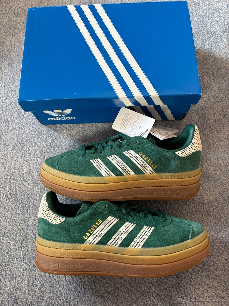 Adidas gazelle bold green 38