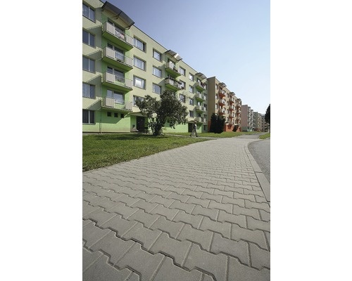 Zámková dlažba betonová H-profil 6 cm přírodní