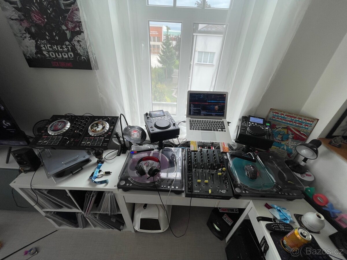 Kompletní DJ SETUP Gramofony,mix,playery,serato atd…