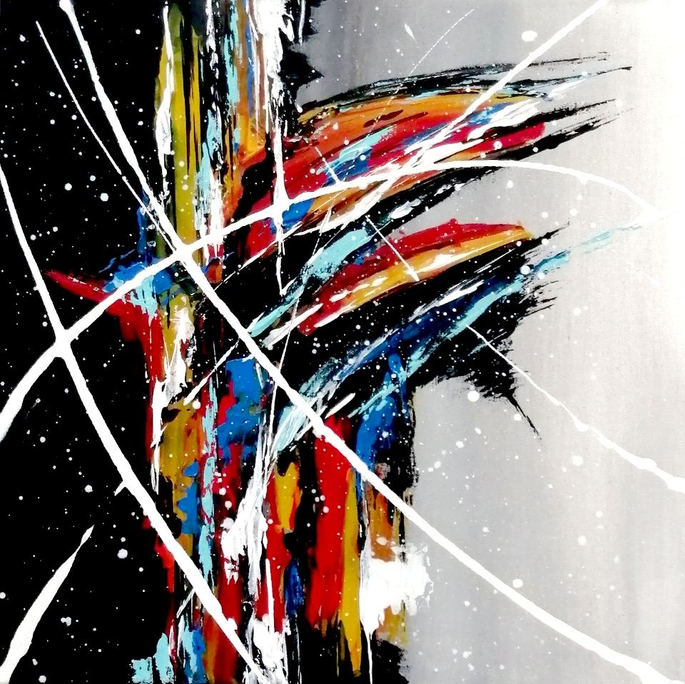 Abstraktní obraz 40x40