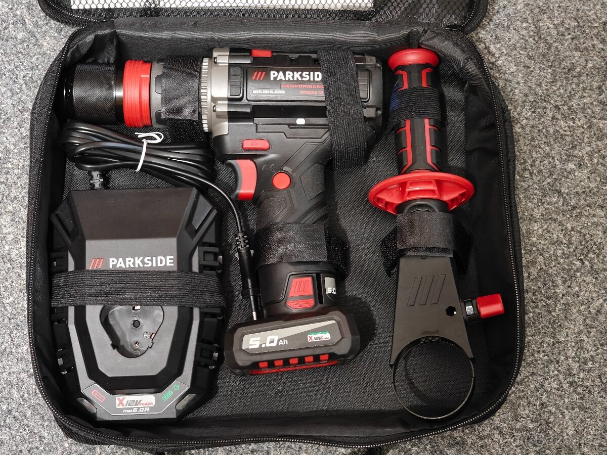 Sada s aku vrtacím šroubovákem PPBSSA 12 A1 - nová, záruka