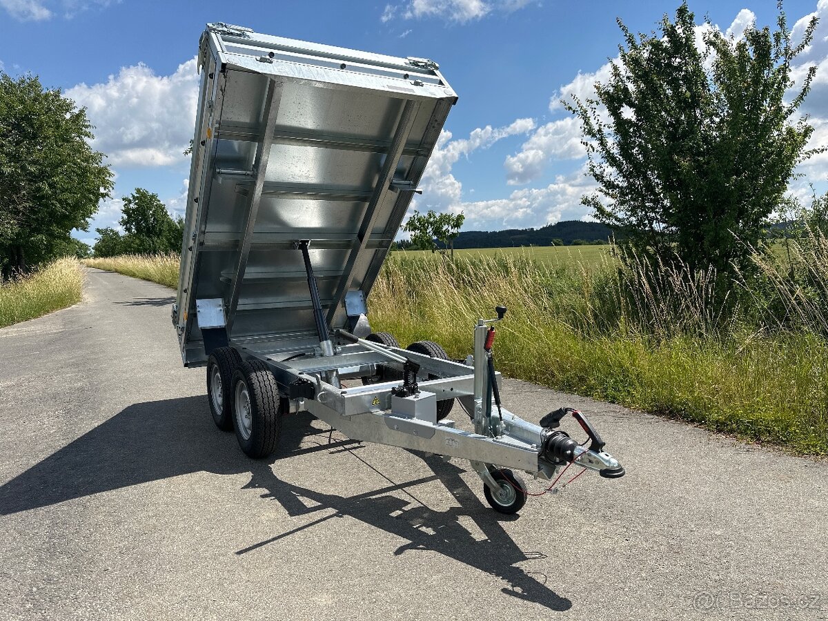 Přívěsný vozík hydraulický sklápěč KIPPER 257x148, 2700 kg