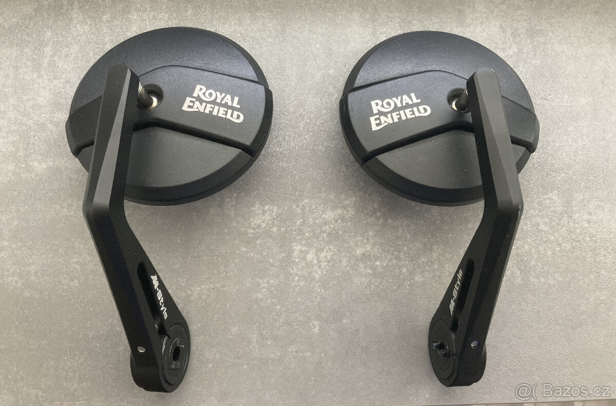 Prodám zrcátka pasující do konců řídítek Interceptor 650