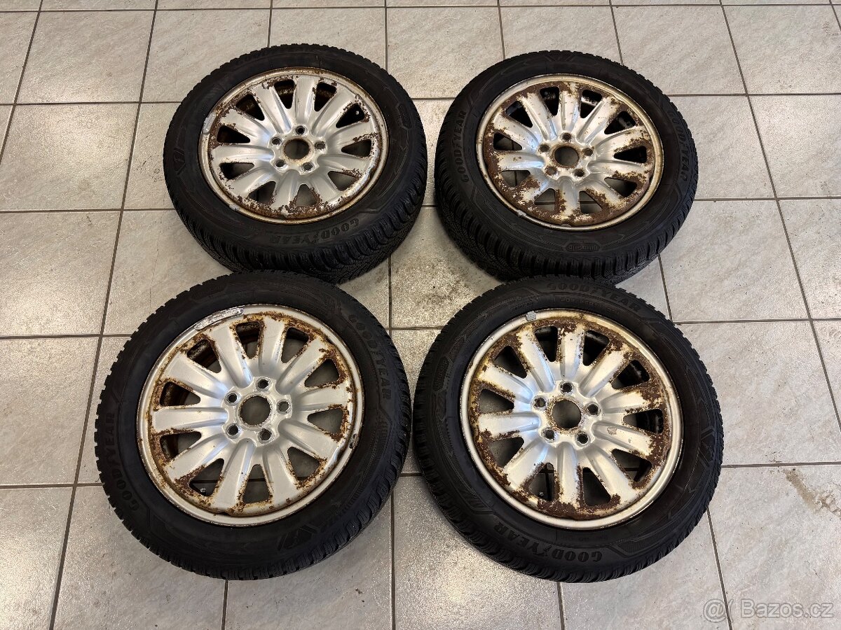 Plechové disky 5x112, 7jx16 + pneumatiky