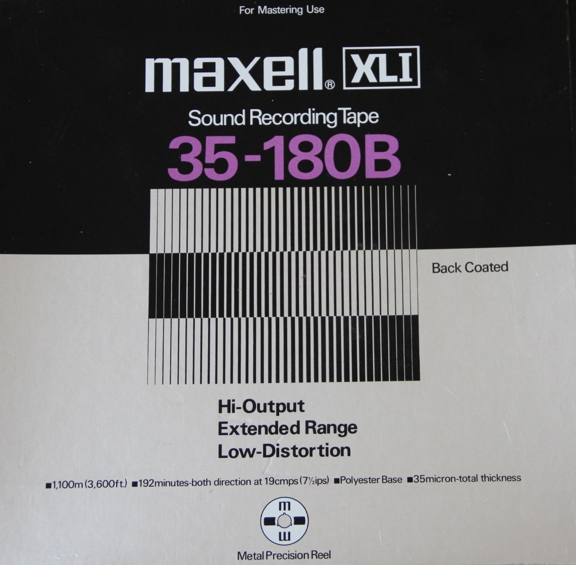 ♫ Magnetofonová ALU cívka MAXELL XL- I  35-180 B ♫♫