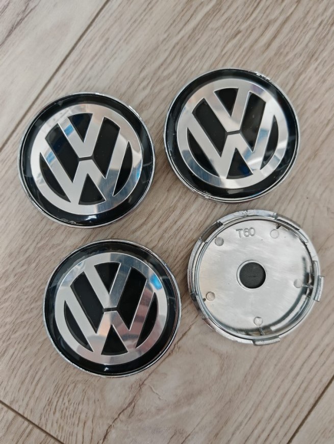 Středové krytky pokličky loga Volkswagen 60 mm