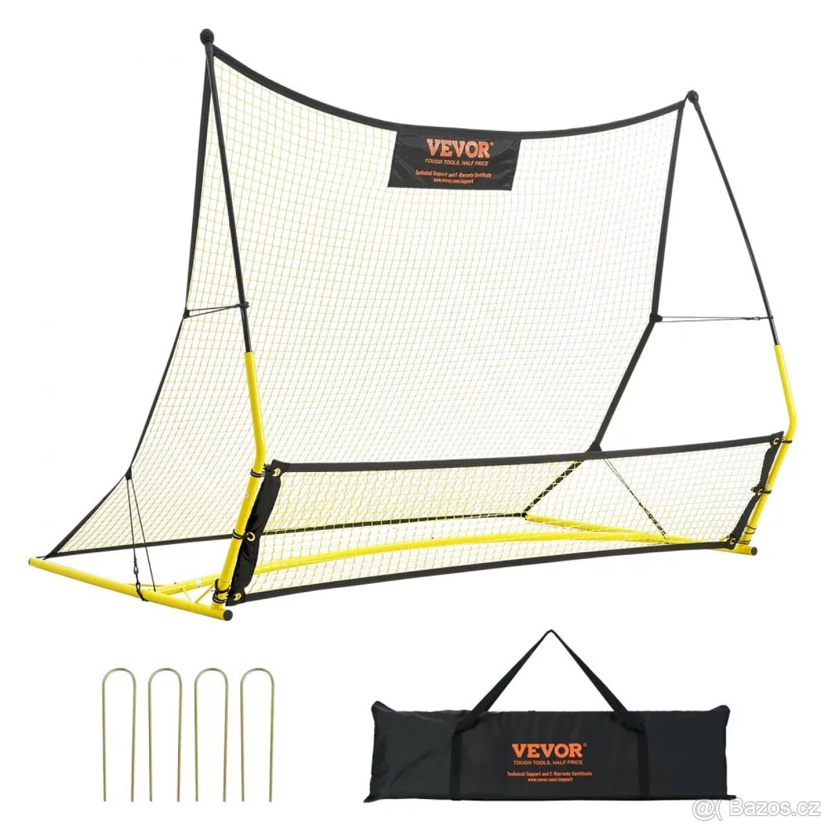 Fotbalový trenažér Vevor 2v1/vracením míče/182,9 x 129,5 cm