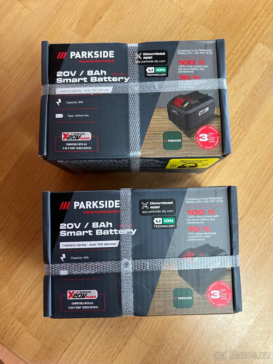 Parkside akumulátor 20V 8 Ah (mám 2 ks)