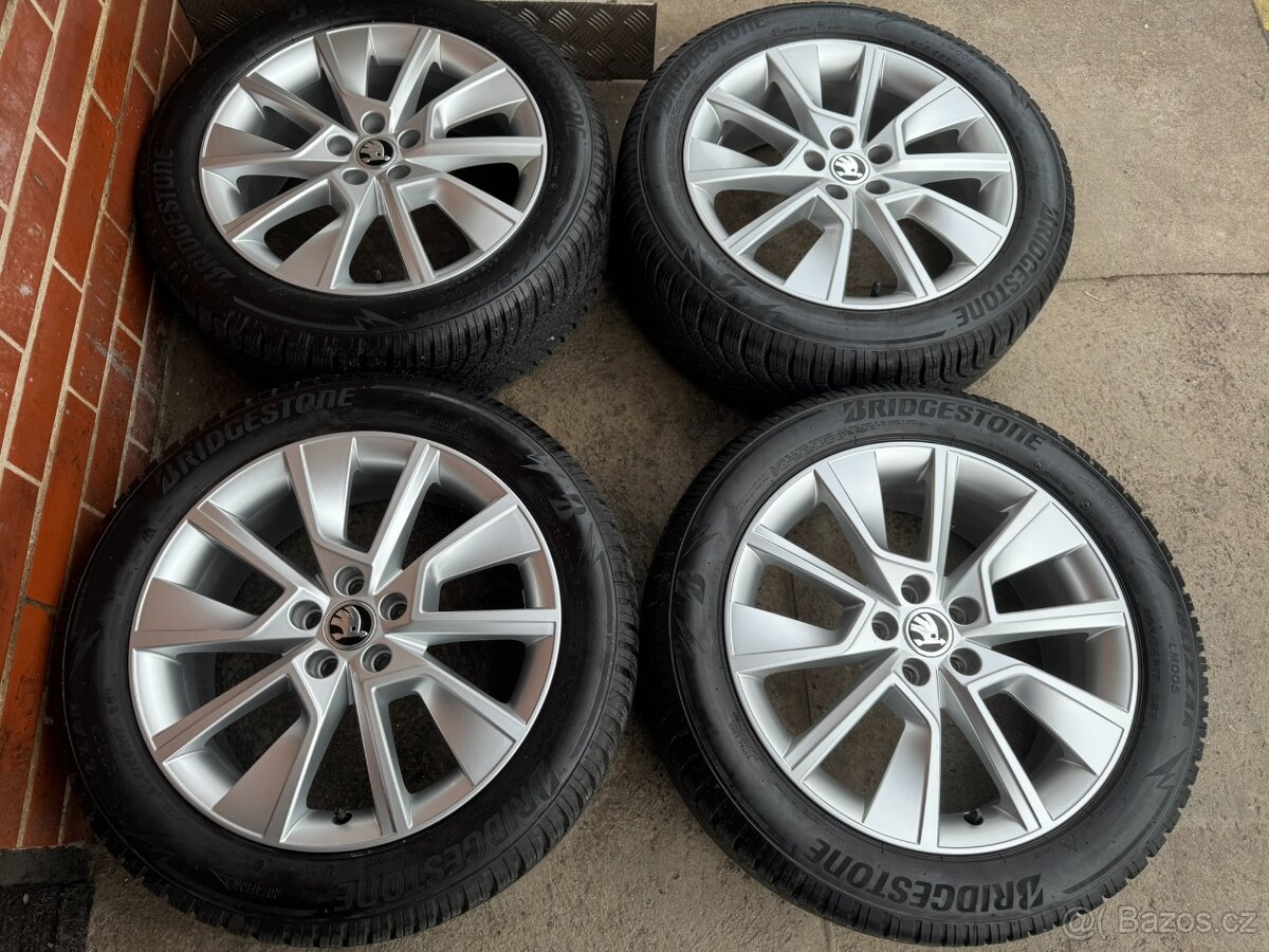 Alu 17" 5x100,škoda BRAGA zimní 90% KamiQ , TOP