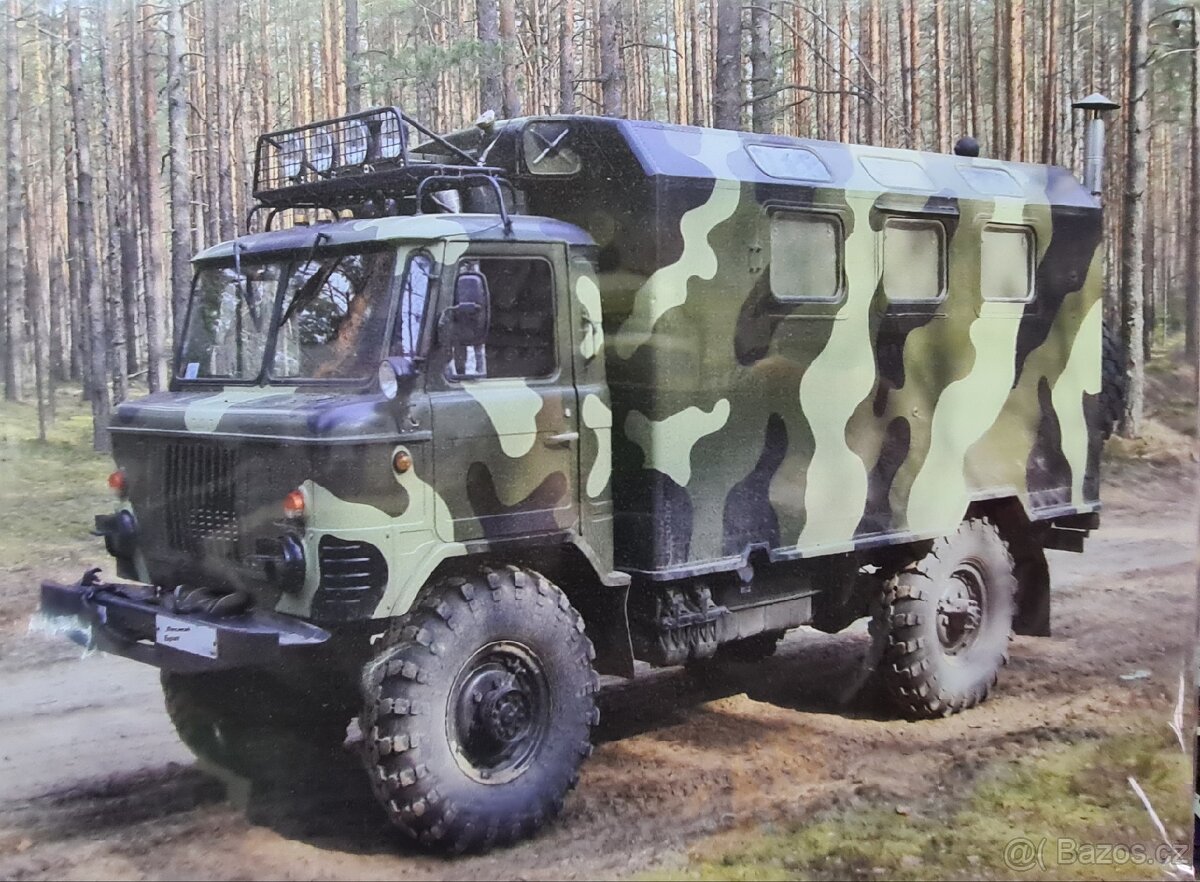 Kovová cedule VELKÁ 40x30cm-GAZ 66