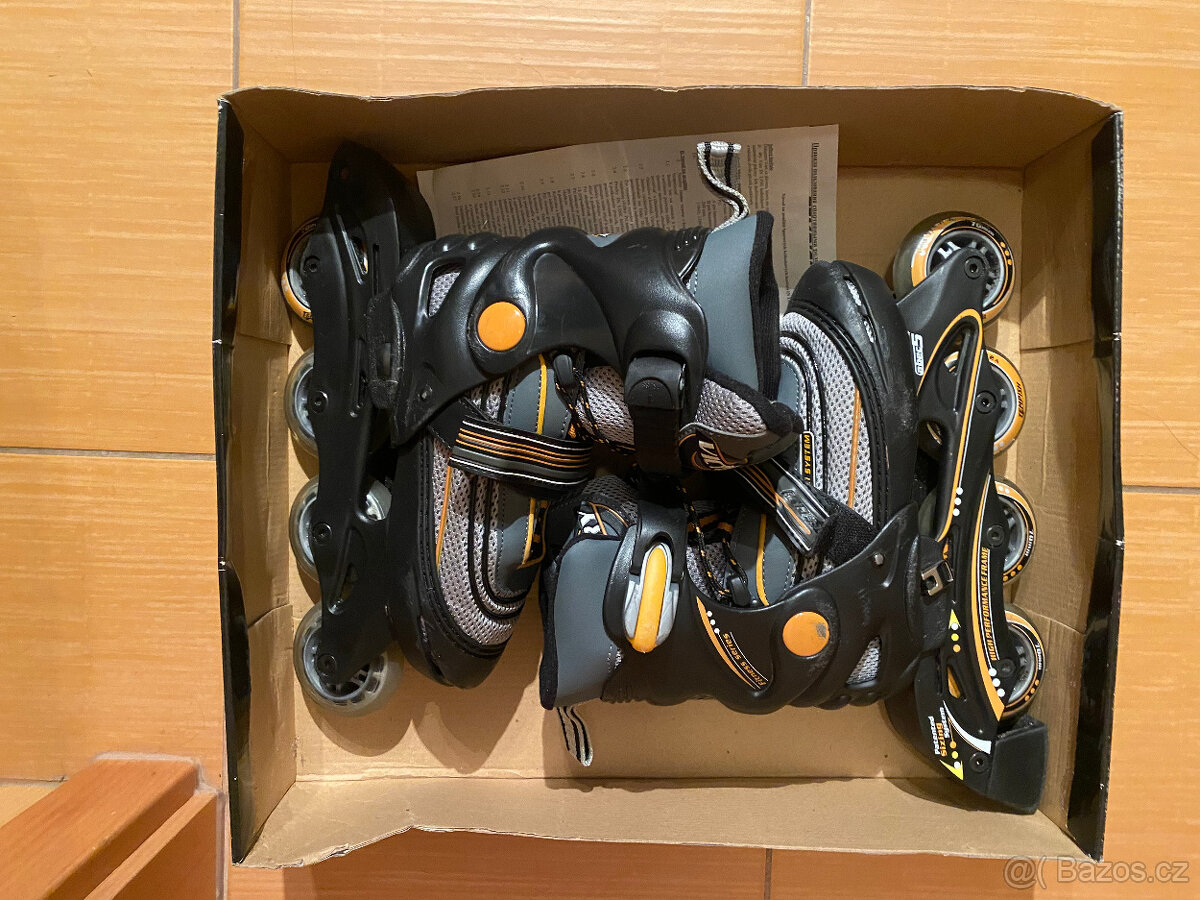 Kolečkové brusle - nastavitelné