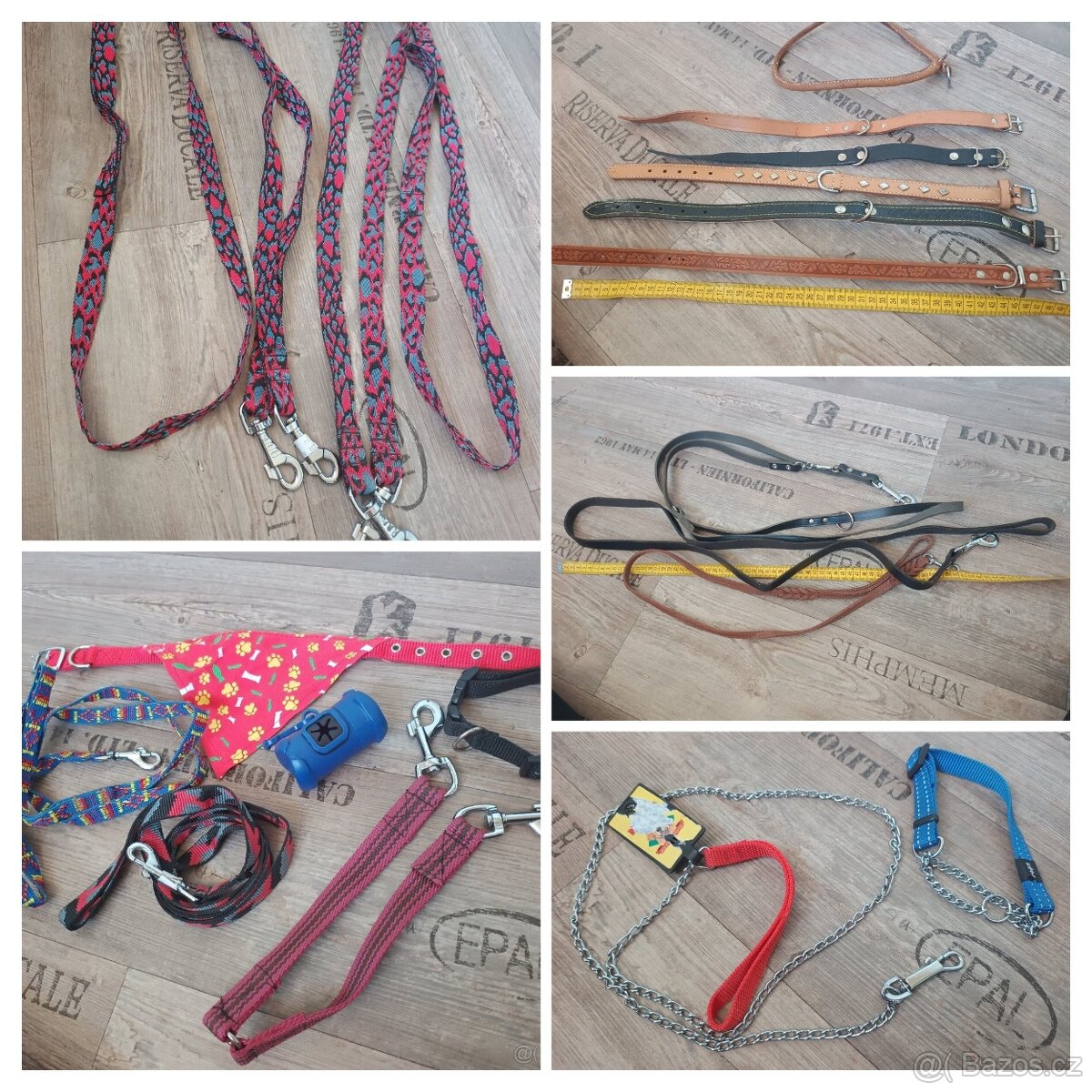 Potřeby pro psy - obojky, kšíry, vodítka, atd.