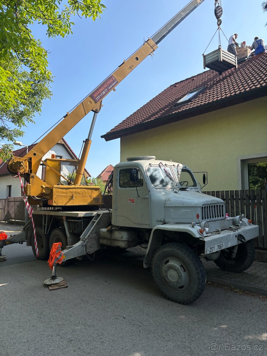 prodám autojeřáb Praga V3S AD 80