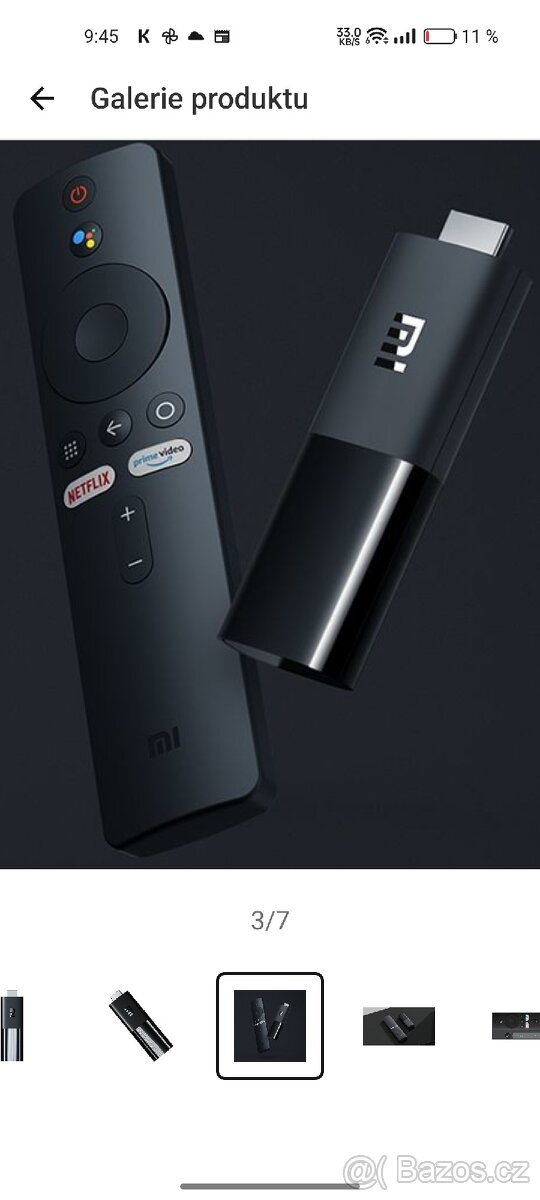 Xiaomi TV stick chytrá televize