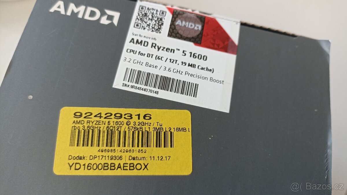 AMD Ryzen 5   1600