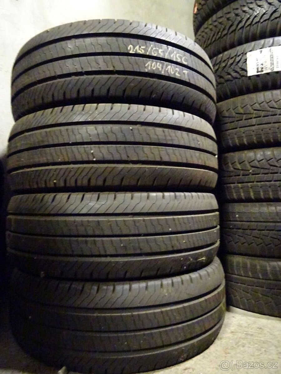 Letní pneu Continental Vanco, 215/65/15C, 4 ks, 9 mm