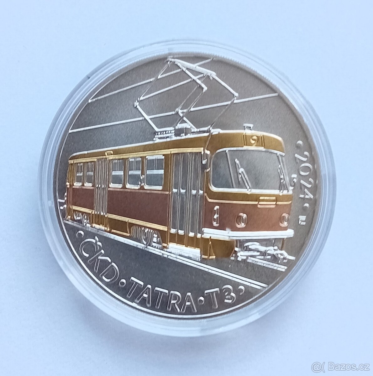 500 Kč 2024 – Tramvaj ČKD Tatra T3 b.k. v etui UNC
