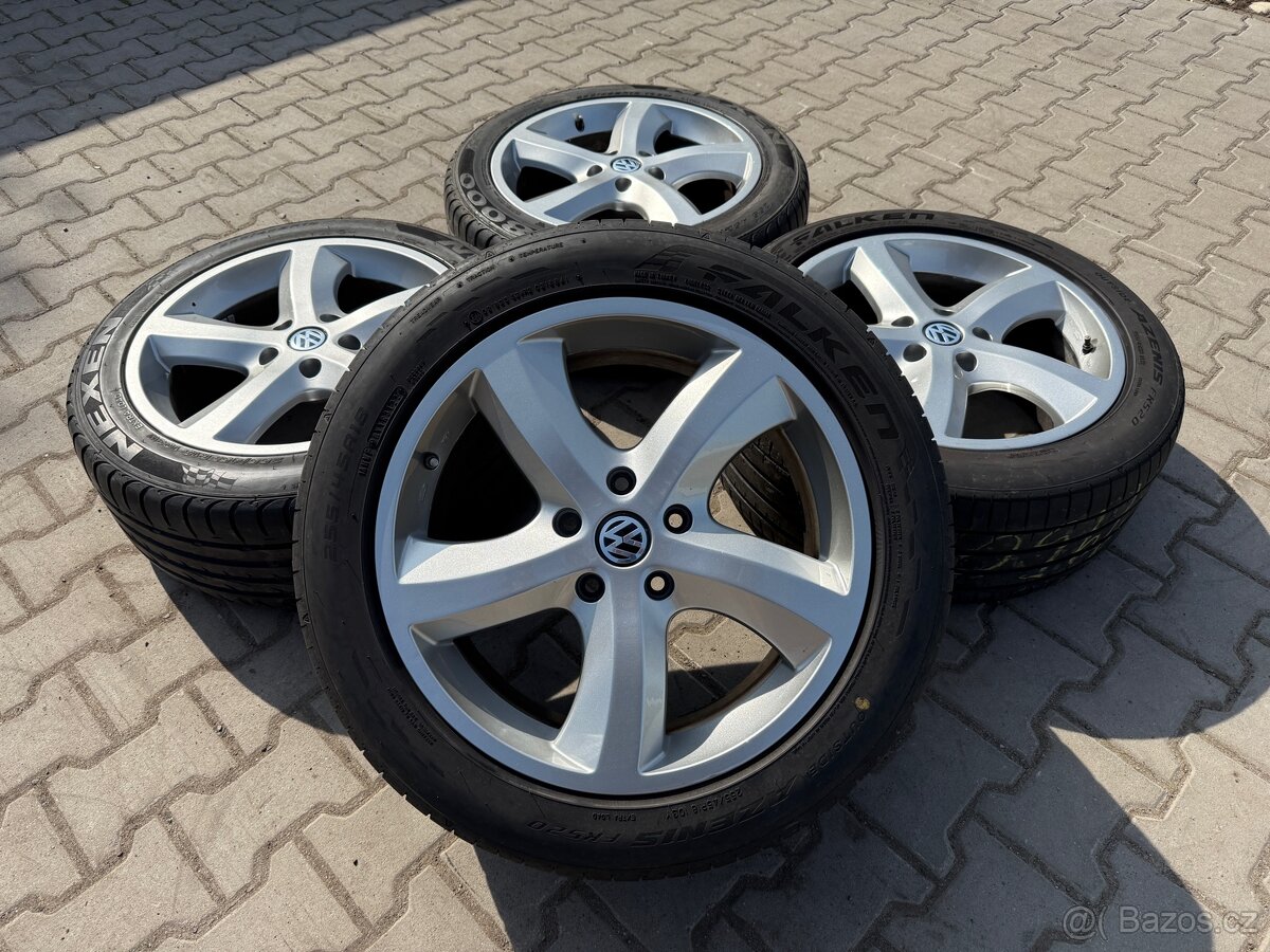 4x al kola 5x120 18 + pneu letní 255/45 R18