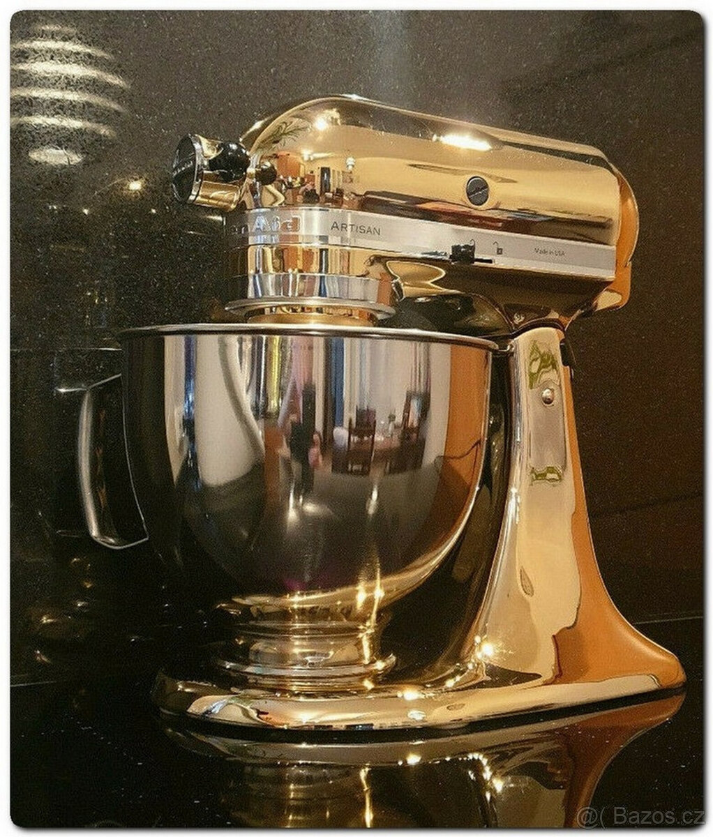 Kuchyňský robot Artisan KSM 175 HP, pozlacený 24karátovým tv