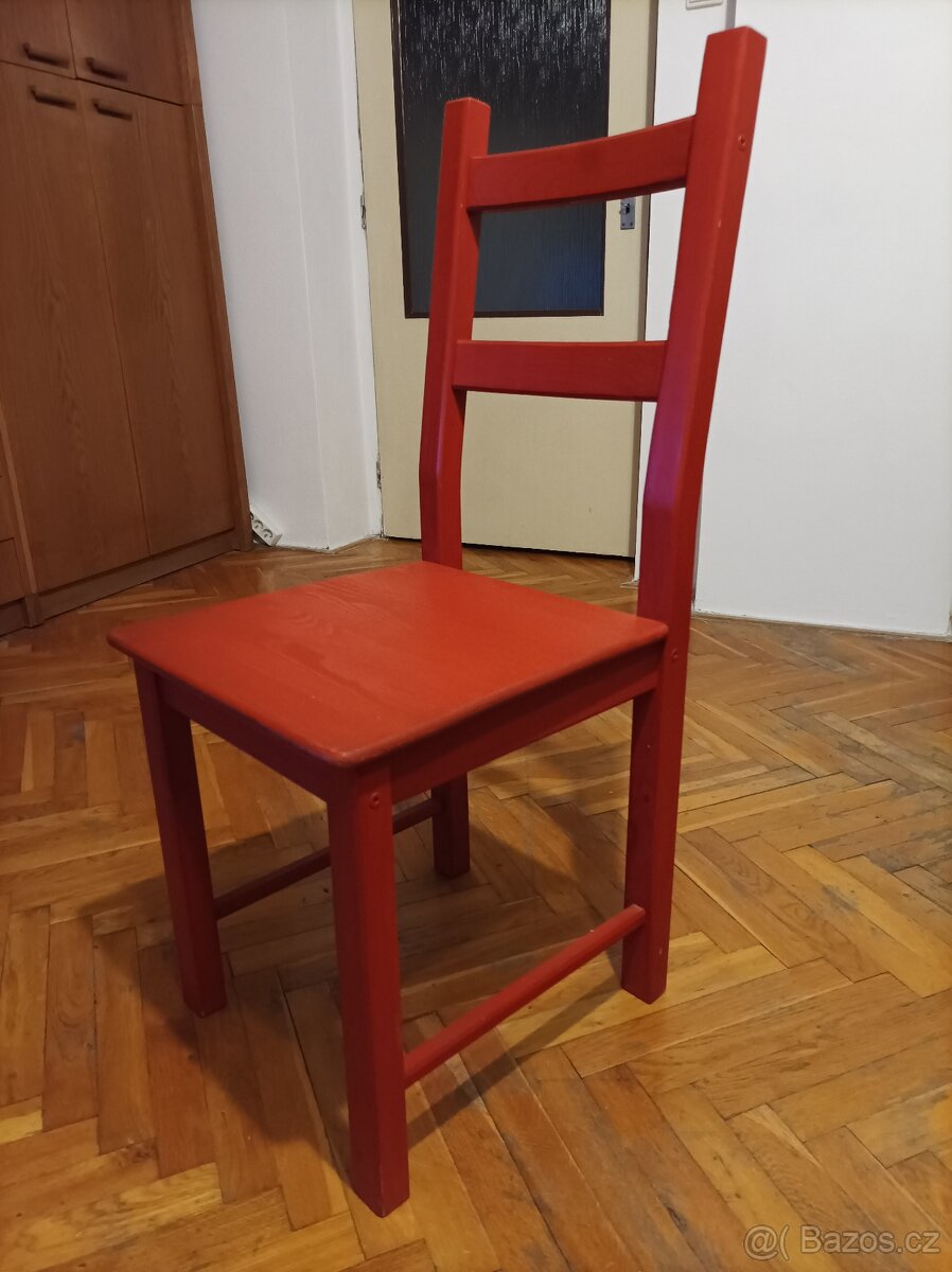 Dřevěné židle Ikea