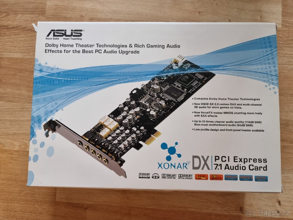 ASUS XONAR DX PCI-E Audio Card Card
Express Audio Card