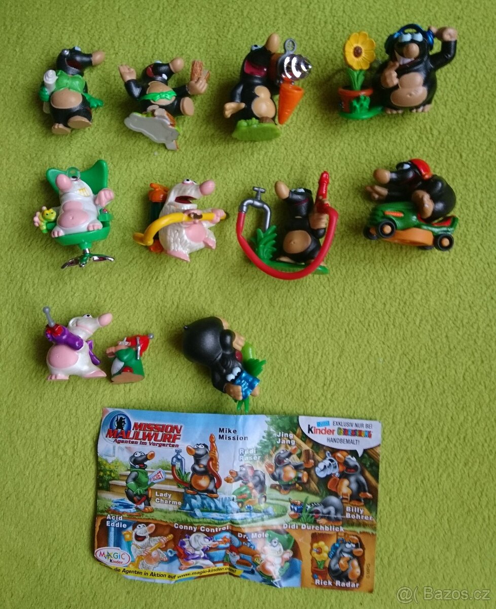 Kinder figurky-sada Krtci agenti 1x BPZ