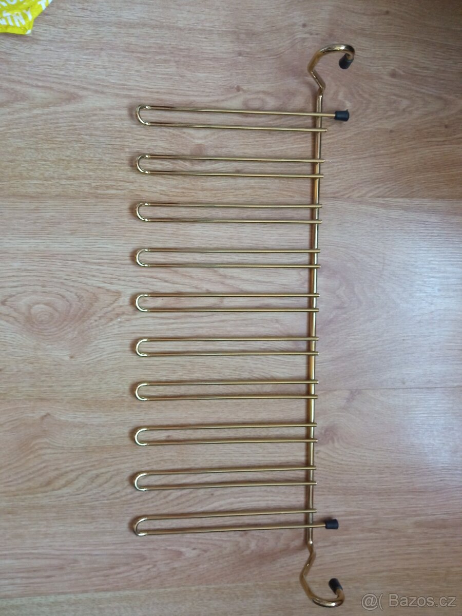 Nová ZLATÁ koupelnová police na zavěšení 45 x 20 cm