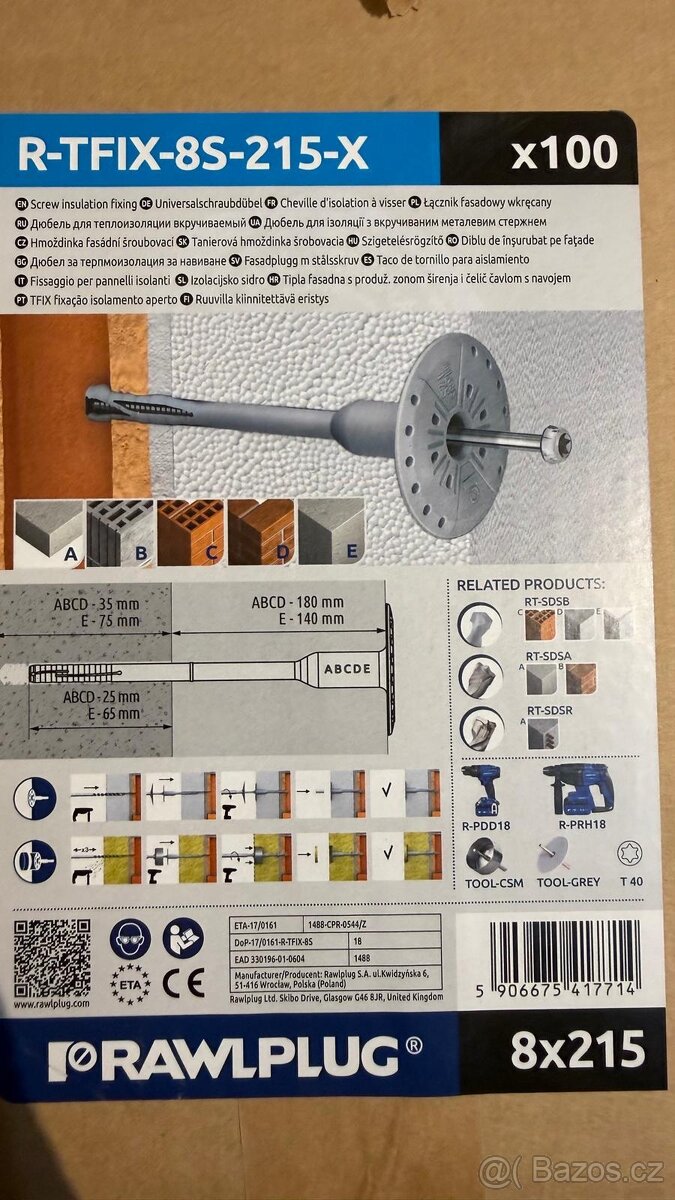 Hmoždinka fasádní