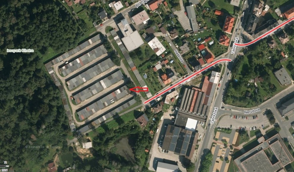 Pronájem zděné garáže, Šumperk