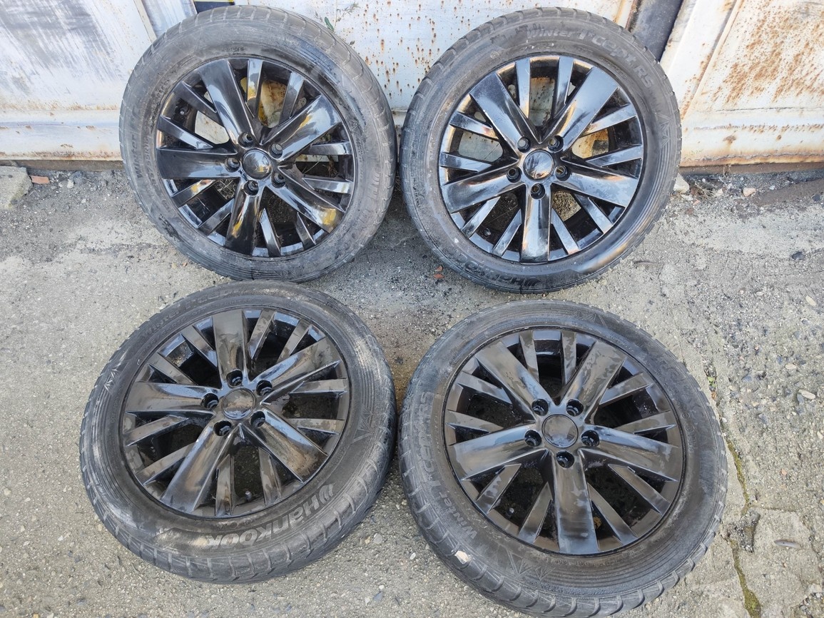 16"černá alu sada Spokane 5x112 origo Golf 6 5 Caddy Touran