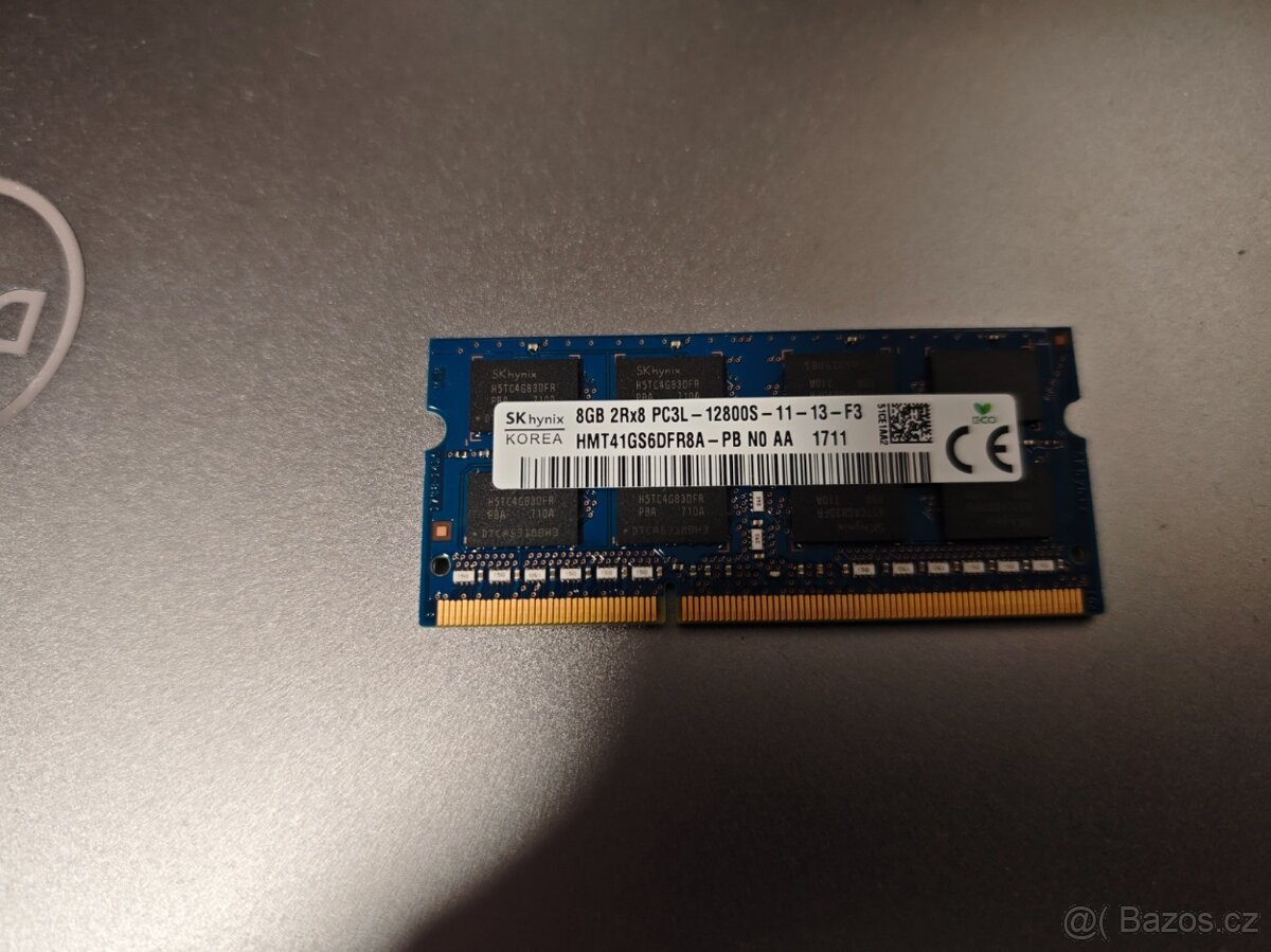 RAM DDR3L SODIMM SK Hynix 8GB 1600Mhz pro notebooky
